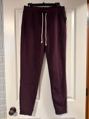 Threads 4 Thought Burgundy Joggers Size M NWT Drawstring Lounge Sweatpants